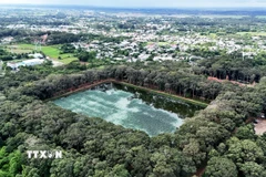 Danh thắng Quốc gia Ao Bà Om là điểm đến hấp dẫn khách du lịch ở tỉnh Trà Vinh. (Ảnh: Hồng Đạt/TTXVN)