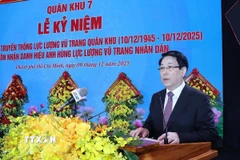 Chủ tịch nước Lương Cường phát biểu chỉ đạo. (Ảnh: Lâm Khánh/TTXVN)