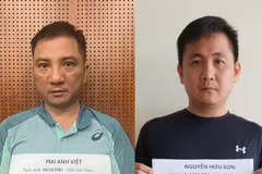 Đối tượng Mai Anh Việt và Nguyễn Hữu Sơn. (Nguồn: Bộ Công an)
