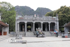 Không gian văn hóa Hành cung Vũ Lâm tại Đền Thái Vi, thành phố Hoa Lư, tỉnh Ninh Bình. (Ảnh: Hải Yến/TTXVN)