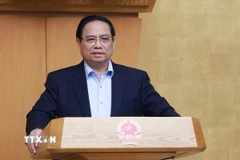 Thủ tướng Phạm Minh Chính chủ trì Phiên họp Chính phủ chuyên đề về xây dựng pháp luật tháng 9 năm 2025 (phiên thứ hai). (Ảnh: Dương Giang/TTXVN)