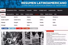 Bài viết có tựa đề “Việt Nam, hôm qua, hôm nay và mãi mãi” đăng trên trang Resumen Latinoamericano. (Ảnh: TTXVN phát)