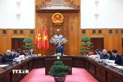 Thủ tướng Phạm Minh Chính, Trưởng Ban Chỉ đạo của Chính phủ về quản lý, điều hành kinh tế vĩ mô chủ trì Phiên họp lần thứ hai của Ban Chỉ đạo. (Ảnh: Dương Giang/TTXVN)