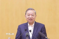 Tổng Bí thư Tô Lâm trình bày chương trình hành động với cử tri. (Ảnh: Thống Nhất/TTXVN)