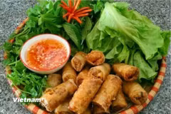 Món nem rán. (Nguồn: Vietnam+)