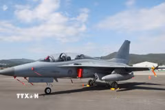 (Tư liệu) Máy bay chiến đấu FA-50. (Ảnh: Yonhap/TTXVN)