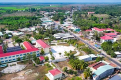 Xã Hòa Hội, tỉnh Tây Ninh, địa bàn biên giới Tây Nam, từng bước đổi thay với hệ thống hạ tầng được đầu tư đồng bộ, tạo nền tảng cho phát triển kinh tế-xã hội gắn với giữ vững quốc phòng, an ninh. (Ảnh: Minh Phú/TTXVN)
