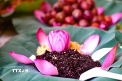 Cơm rượu nếp là món không thể thiếu trong ngày Tết Đoan Ngọ. (Nguồn: TTXVN)