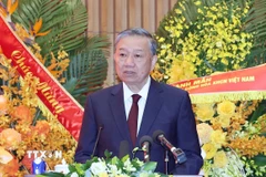 Tổng Bí thư Tô Lâm phát biểu. (Ảnh: Thống Nhất/TTXVN)