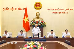 Chủ tịch Quốc hội Trần Thanh Mẫn phát biểu khai mạc Phiên họp. (Ảnh: Doãn Tấn/TTXVN)