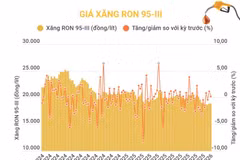 Giá xăng RON 95-III tăng lên 18.880 đồng mỗi lít