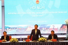 Phó Thủ tướng Chính phủ Trần Hồng Hà phát biểu chỉ đạo Hội nghị Hội đồng điều phối vùng Bắc Trung Bộ và Duyên hải Trung Bộ lần thứ 5. (Ảnh: Tiên Minh/TTXVN)