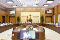 Chủ tịch Quốc hội Trần Thanh Mẫn phát biểu. (Ảnh: Doãn Tấn/TTXVN)