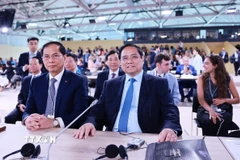 Thủ tướng Phạm Minh Chính dự Phiên khai mạc Hội nghị Đại dương Liên hợp quốc lần thứ 3 (UNOC 3) tại thành phố Nice, Cộng hoà Pháp. (Ảnh: Dương Giang/TTXVN)