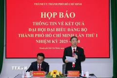 Quang cảnh buổi họp báo. (Ảnh: Tiến Lực/TTXVN)