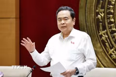 Chủ tịch Quốc hội Trần Thanh Mẫn phát biểu. (Ảnh: Doãn Tấn/TTXVN)