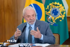 Tổng thống Brazil Luiz Inacio Lula da Silva. (Ảnh: THX/TTXVN)