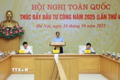 Thủ tướng Phạm Minh Chính chủ trì Hội nghị. (Ảnh: Dương Giang/TTXVN)