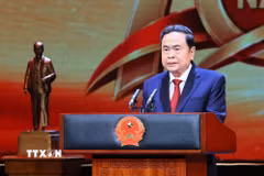 Chủ tịch Quốc hội Trần Thanh Mẫn phát biểu. (Ảnh: Doãn Tấn/TTXVN)