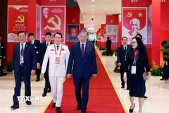 Tổng Bí thư Tô Lâm đến Trung tâm Hội nghị Quốc gia (Hà Nội). (Nguồn: TTXVN)