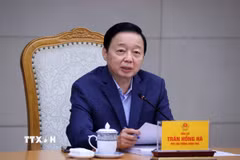 Phó Thủ tướng Trần Hồng Hà phát biểu chỉ đạo. (Ảnh: Văn Điệp/TTXVN)