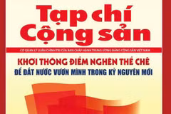 Ấn phẩm đặc biệt “Khơi thông điểm nghẽn thể chế để đất nước vươn mình” của Tạp chí Cộng sản. (Nguồn: Tạp chí Cộng sản)