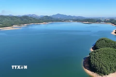 Hồ chứa nước Kẻ Gỗ. (Ảnh: Hữu Quyết/TTXVN)