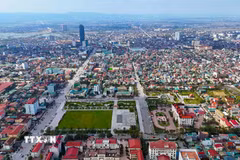 Một góc phường Thành Sen - đô thị trung tâm của tỉnh Hà Tĩnh. (Ảnh: Hữu Quyết/TTXVN)