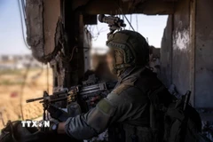 Binh sỹ Israel tham gia chiến dịch quân sự ở miền Nam Dải Gaza ngày 6/5/2025. (Nguồn: THX/TTXVN)