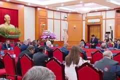 Tổng Bí thư tiếp Trưởng đoàn các nước dự Lễ mở ký Công ước Hà Nội 