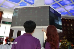 Nhà đầu tư theo dõi diễn biến thị trường cổ phiếu tại sàn HOSE. (Ảnh: Hứa Chung/TTXVN)