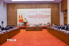 Chủ tịch Quốc hội Trần Thanh Mẫn phát biểu khai mạc Hội nghị. (Ảnh: Doãn Tấn/TTXVN)