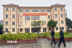 Trụ sở Hội Nông dân tỉnh Hà Nam cũ được giao cho Trung đoàn Cảnh sát cơ động Thủ đô thuộc Bộ Tư lệnh Cảnh sát cơ động quản lý, sử dụng. (Ảnh: Nguyễn Chinh/TTXVN)