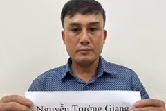 Nguyễn Trường Giang tại cơ quan công an. (Ảnh: Công an tỉnh Phú Thọ)
