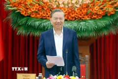 Tổng Bí thư Tô Lâm phát biểu. (Ảnh: Thống Nhất/TTXVN)