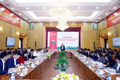 Tổng Bí thư Tô Lâm làm việc với Ban Tuyên giáo và Dân vận Trung ương. (Ảnh: Thống Nhất/TTXVN)