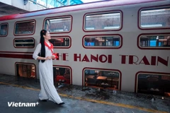 Tàu Du lịch Hà Nội 5 cửa ô. (Ảnh: Hoài Nam/Vietnam+)