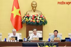 Chủ tịch Quốc hội Trần Thanh Mẫn phát biểu. (Ảnh: Doãn Tấn/TTXVN)
