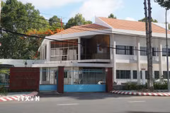 Trụ sở cũ của Sở Y tế tỉnh Đồng Tháp dự kiến sẽ được cho thuê. (Ảnh: Nhựt An/TTXVN)