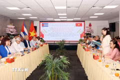 Chương trình "Gặp gỡ hữu nghị Việt Nam-Cuba". (Ảnh: Xuân Khu/TTXVN)
