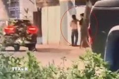 Hình ảnh cắt từ clip. (Ảnh: TTXVN phát)