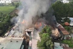 Hiện trường vụ cháy. (Nguồn: VTC)