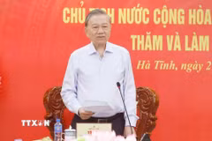 Tổng Bí thư, Chủ tịch nước Tô Lâm phát biểu. (Ảnh: Thống Nhất/TTXVN)