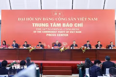 Tổng Bí thư Tô Lâm chủ trì buổi họp báo. (Ảnh: TTXVN)
