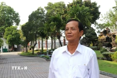 Ông Đặng Văn Xướng, nguyên Chủ tịch Hội đồng Nhân dân tỉnh Long An (cũ), Chủ tịch Hội Luật gia tỉnh Tây Ninh, kỳ vọng sự thành công của Đại hội XIV sẽ đưa đất nước vững tin bước vào kỷ nguyên mới. (Ảnh: Bùi Giang/TTXVN)