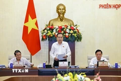 Chủ tịch Quốc hội Trần Thanh Mẫn phát biểu khai mạc phiên họp thứ 56 của Uỷ ban Thường vụ Quốc hội. (Ảnh: Doãn Tấn/TTXVN)