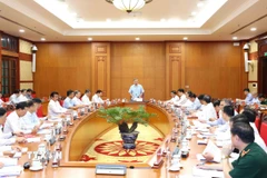 Tổng Bí thư Tô Lâm chủ trì cuộc họp Thường trực Ban Chỉ đạo Trung ương về phòng, chống tham nhũng, lãng phí, tiêu cực. (Ảnh: Phương Hoa/TTXVN)