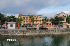 Xã Đình Dù khang trang, giàu đẹp. (Ảnh: Mạnh Khánh/TTXVN)