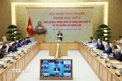 Thủ tướng Phạm Minh Chính chủ trì phiên họp. (Ảnh: Dương Giang/TTXVN)