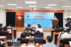 Quang cảnh lễ khai mạc Vòng chấm sơ khảo Giải Báo chí quốc gia lần thứ 20 năm 2025. (Ảnh: Minh Quyết/TTXVN)